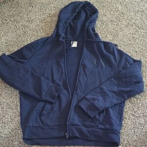PINK Victoria's Secret Navy Blue Fleece Jacket